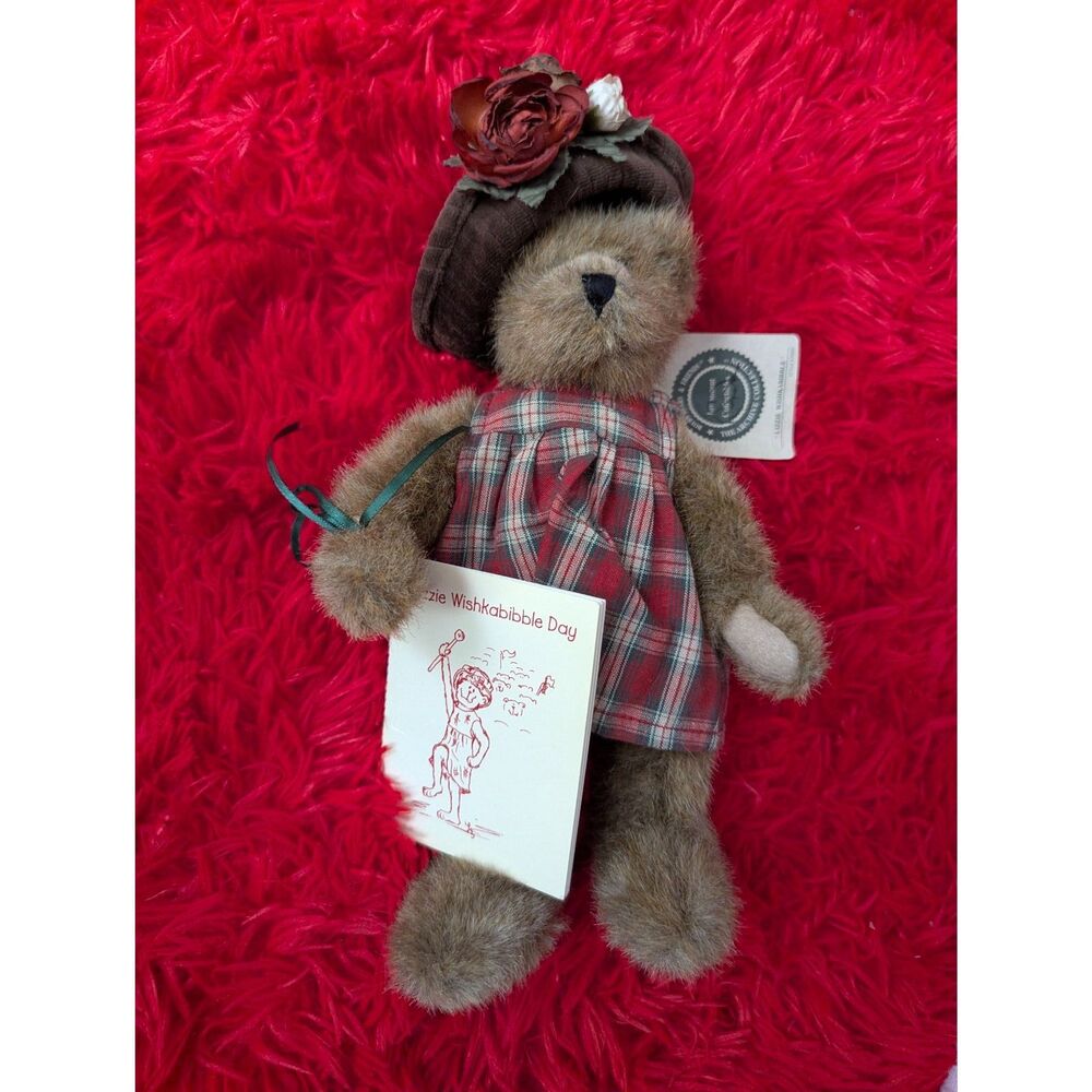 Boyds Bears Archive Collection Lizzie Wishkabibble Plush Bear Vintage 2000 NWT